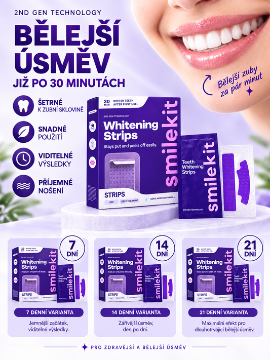 DentaLuxe bělící pásky (Smilekit) - nová verze