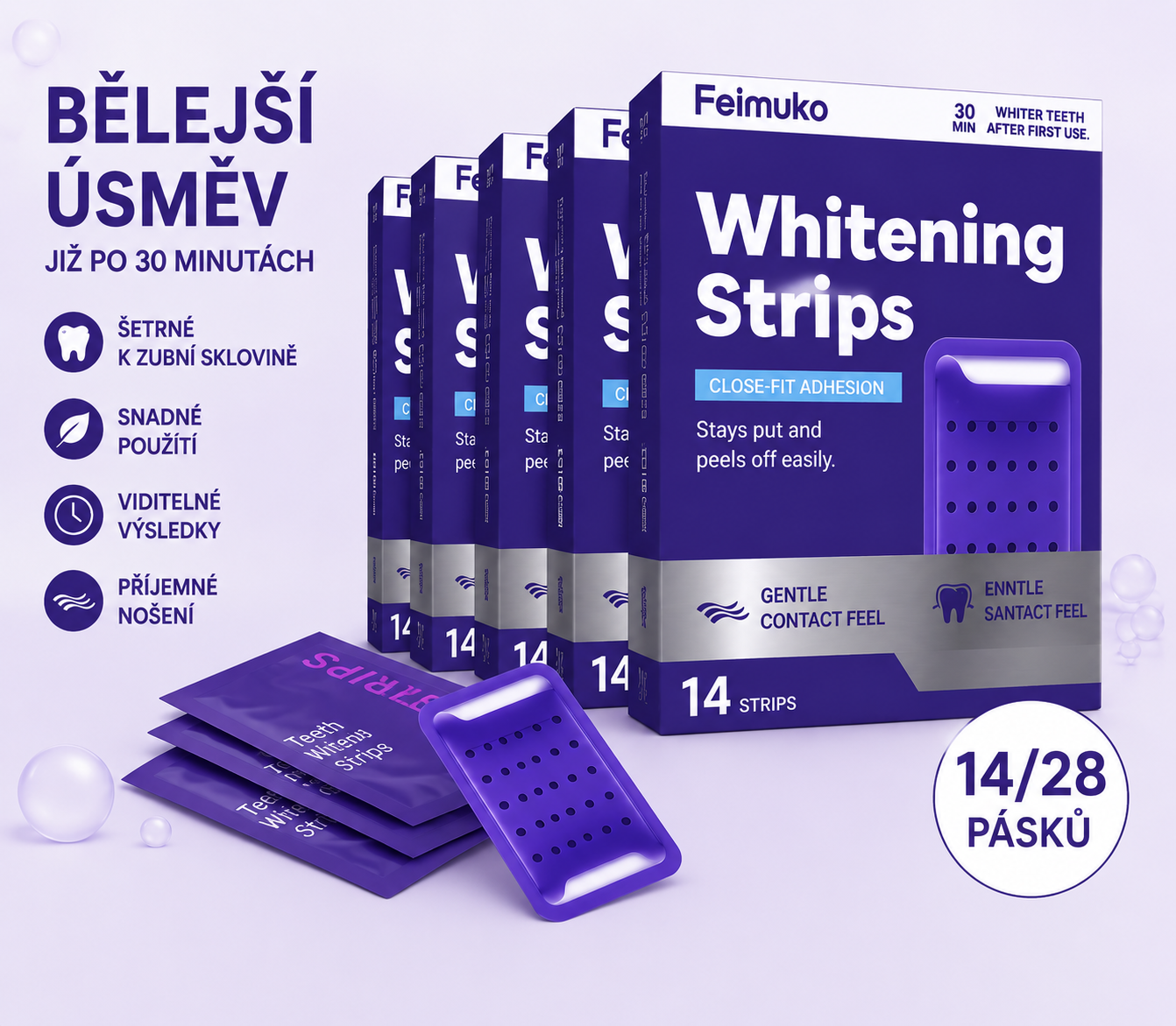 DentaLuxe Bělící pásky na zuby